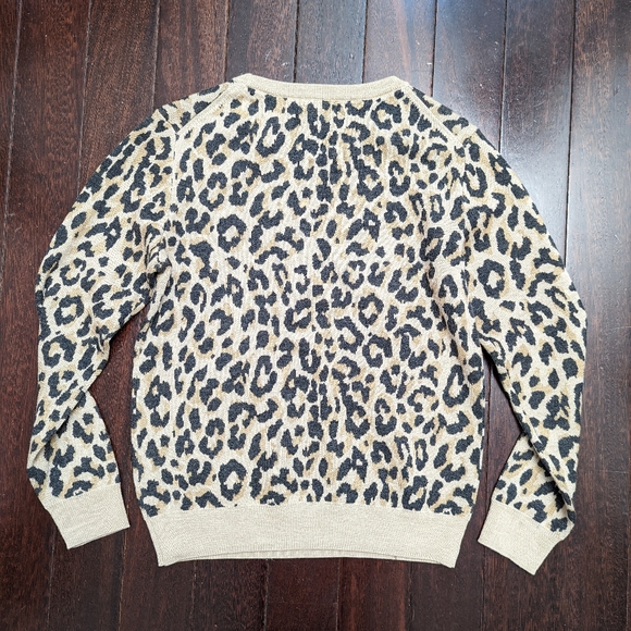J.Crew 100% Merino Wool Animal Print Sweater - Picture 3 of 5